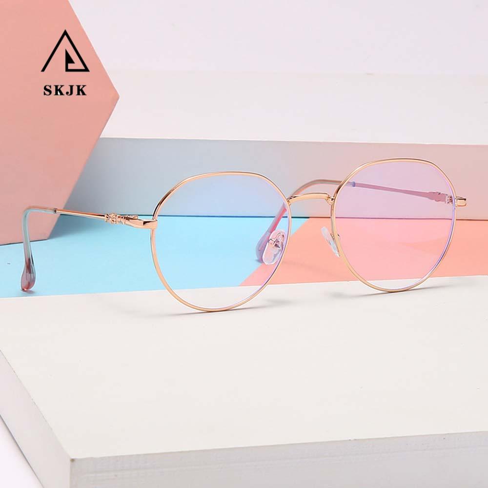 Kính Đọc Sách Chống Tia Cực Tím Chống Bức Xạ Bằng Kim Loại Đơn Giản Phong Cách Hàn Quốc