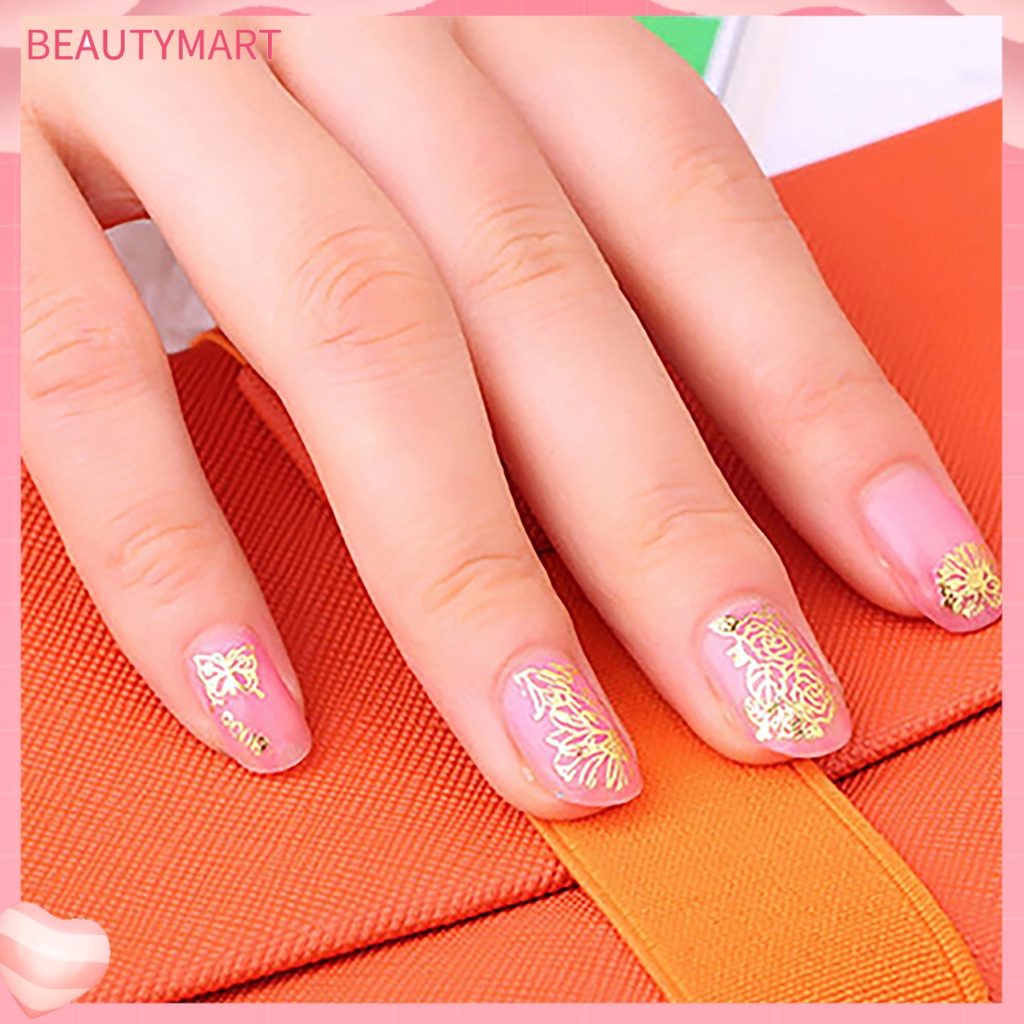 Bộ 12 Miếng Dán Móng Tay Mini Trọng Lượng Nhẹ In Họa Tiết Giáng Sinh