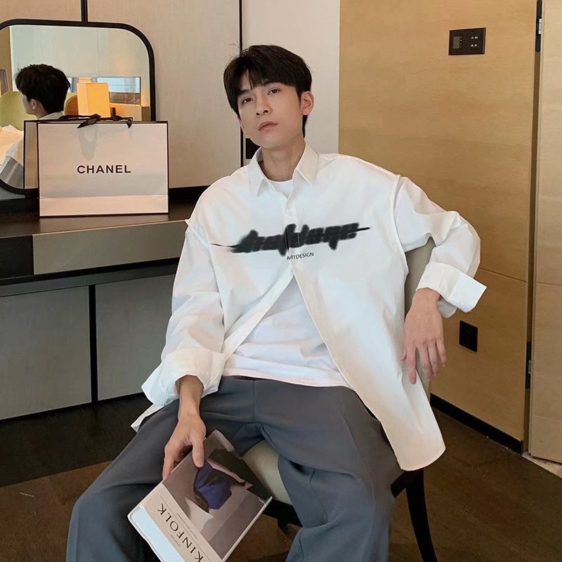 Áo Sơ Mi Không Tay Dáng Rộng Thời Trang Mùa Hè Nhật Bản Dành Cho Nam