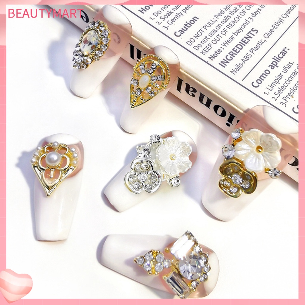 Túi 10 Hạt Kim Cương Giả Bằng Hợp Kim Dùng Trang Trí Móng Tay DIY