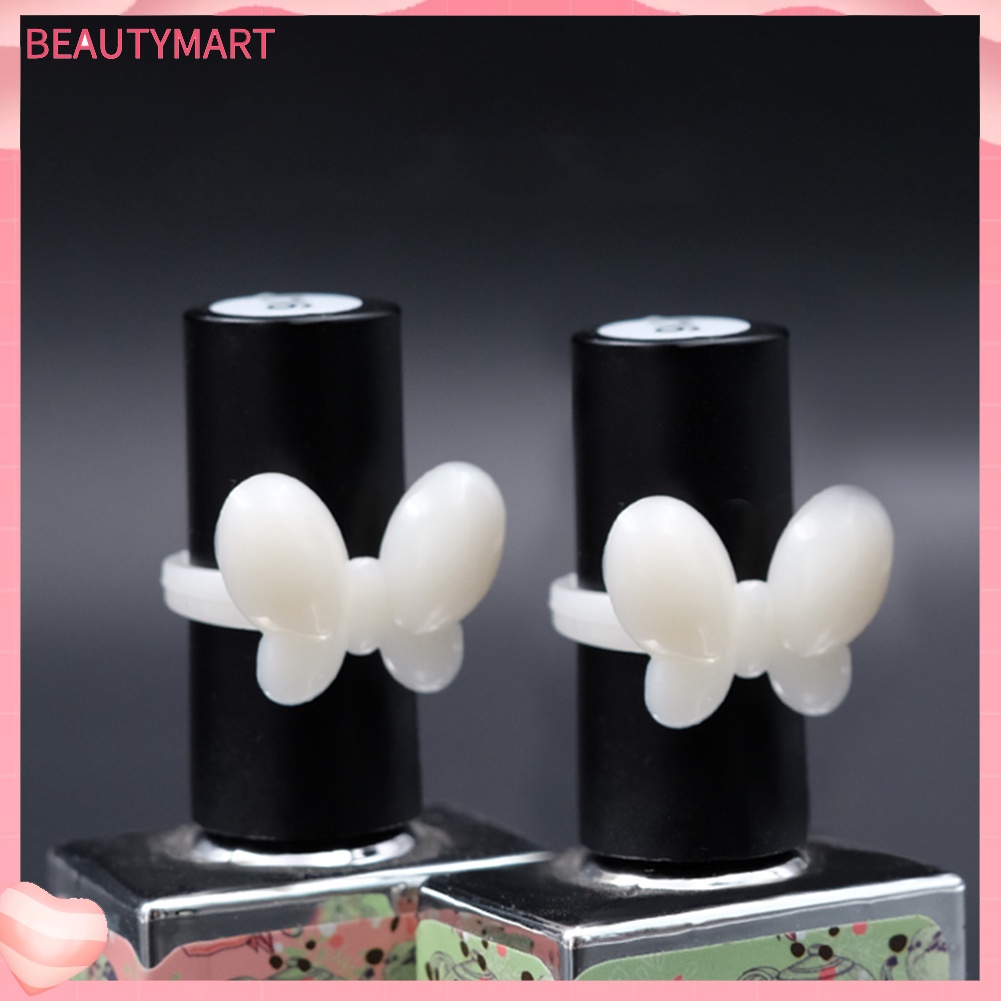 Set 50 Nhẫn Hình Bướm Dễ Thương Dùng Trưng Bày Lọ Sơn Móng Tay Gel UV