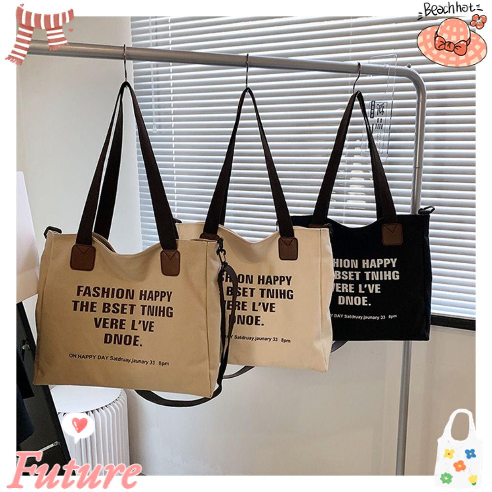 Túi Xách Đeo Vai In Chữ Thời Trang Cho Nữ