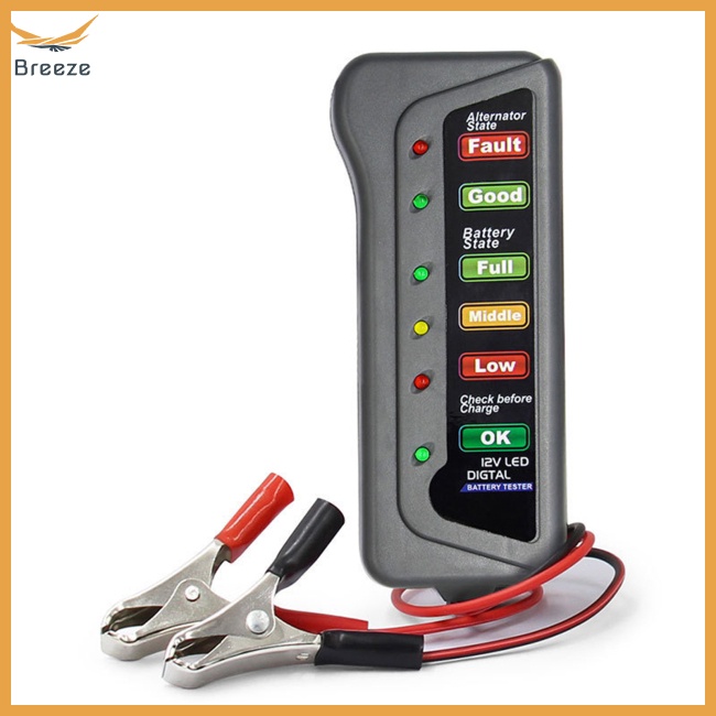 Thiết Bị Kiểm Tra Pin Xe Hơi 6 Bóng Led 12V 15a 250mm