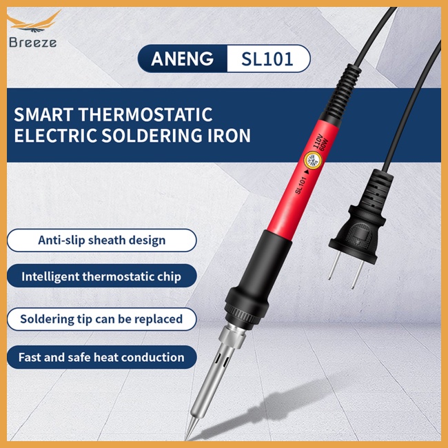 ANENG Bộ 12 Dụng Cụ Hàn Sắt 110-220VAC 200Vac Có Thể Điều Chỉnh Nhiệt Độ°C-450°C Máy Hàn Màn Hình Kỹ Thuật Số 60W 60W