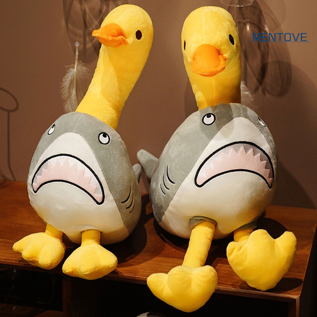Thú Nhồi Bông Hình Cá Mập / Vịt Hoạt Hình Đa Năng Dễ Thương Trang Trí Nhà Cửa