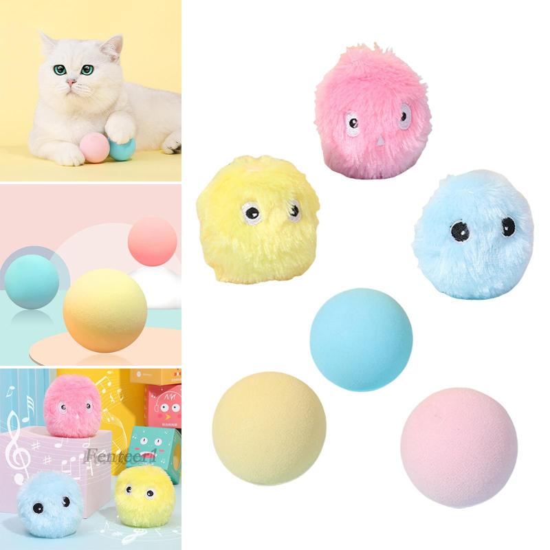 Set 1 / 3 Quả Bóng Đồ Chơi Tập Tương Tác Vui Nhộn Cho Mèo