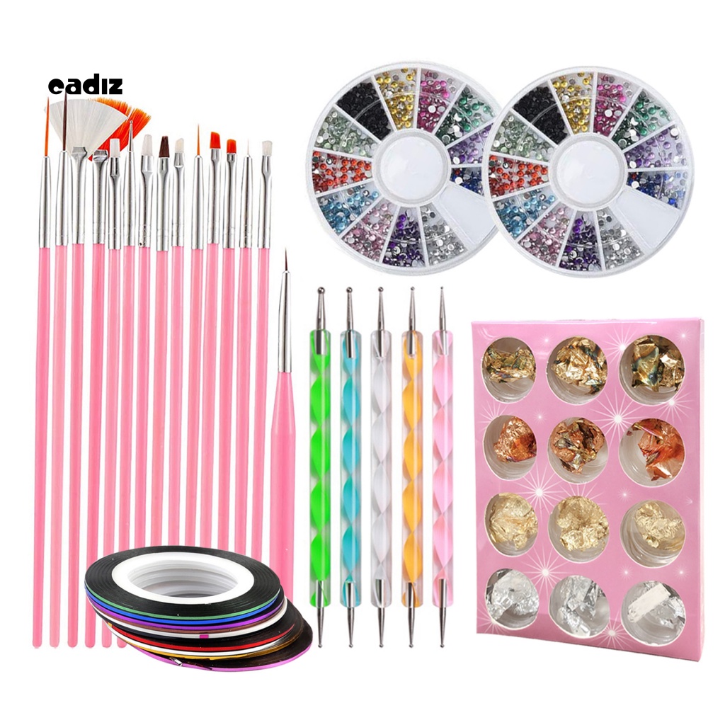 1 Bộ Dụng Cụ Đánh Bóng Móng Tay Bằng Nhựa Tinh Tế