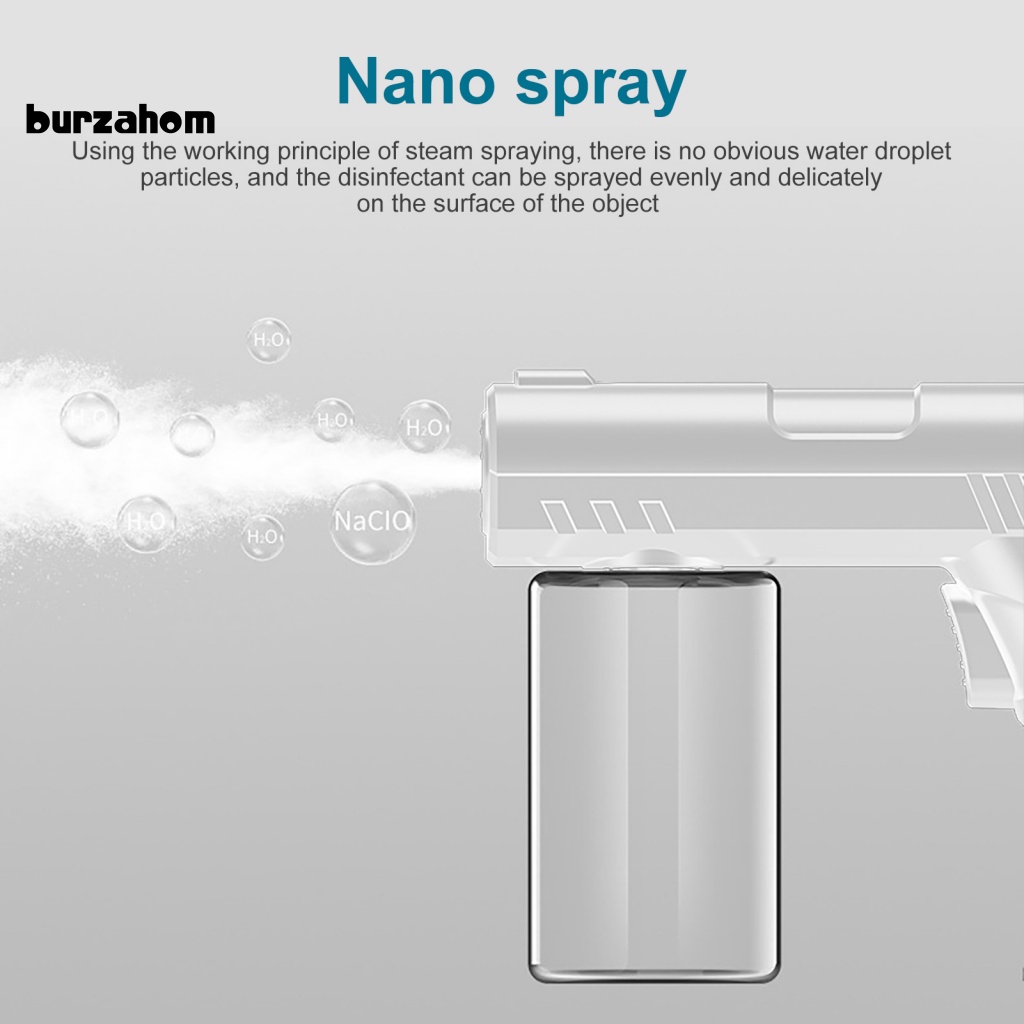 Bình Xịt Khử Trùng Bur K7 Ánh Sáng Xanh Có Thể Sạc Lại Loại C Cho Nhà Bếp