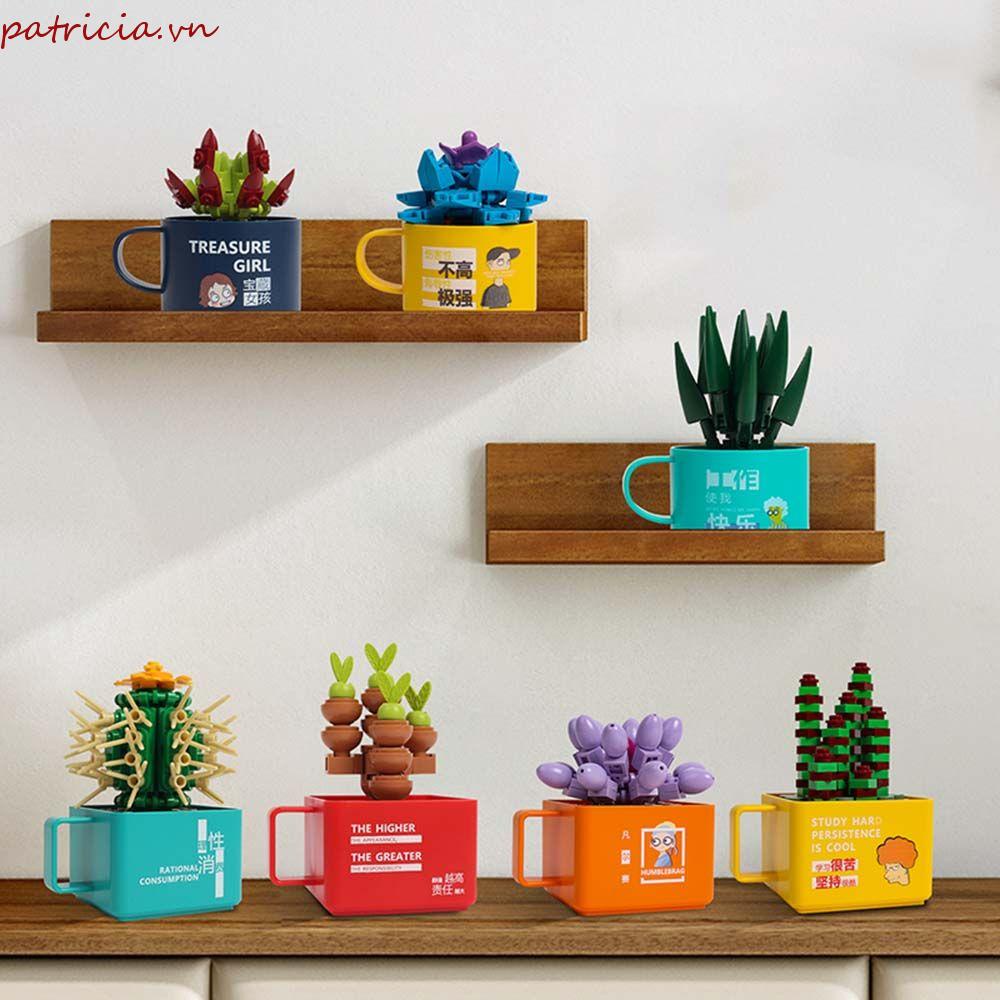 Mô Hình Đồ Chơi Lắp Ráp Chậu Cây Mọng Nước Bằng ABS Dành Cho Trẻ Em