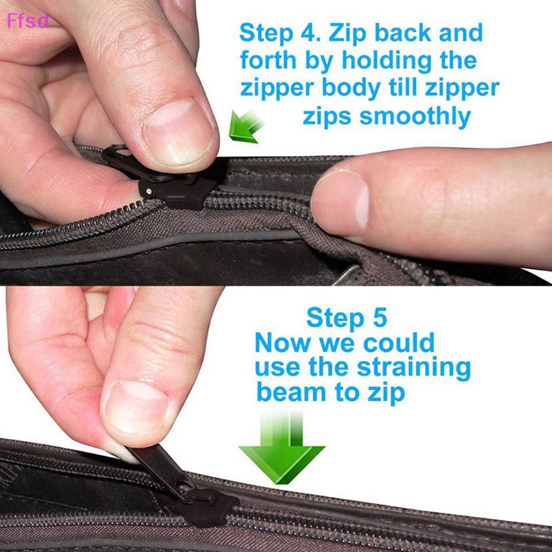 {Ffsd} Set 6 Dây Kéo Thay Thế Thông Dụng Sửa Chữa Khóa Kéo Tức Thì * Bán Chạy