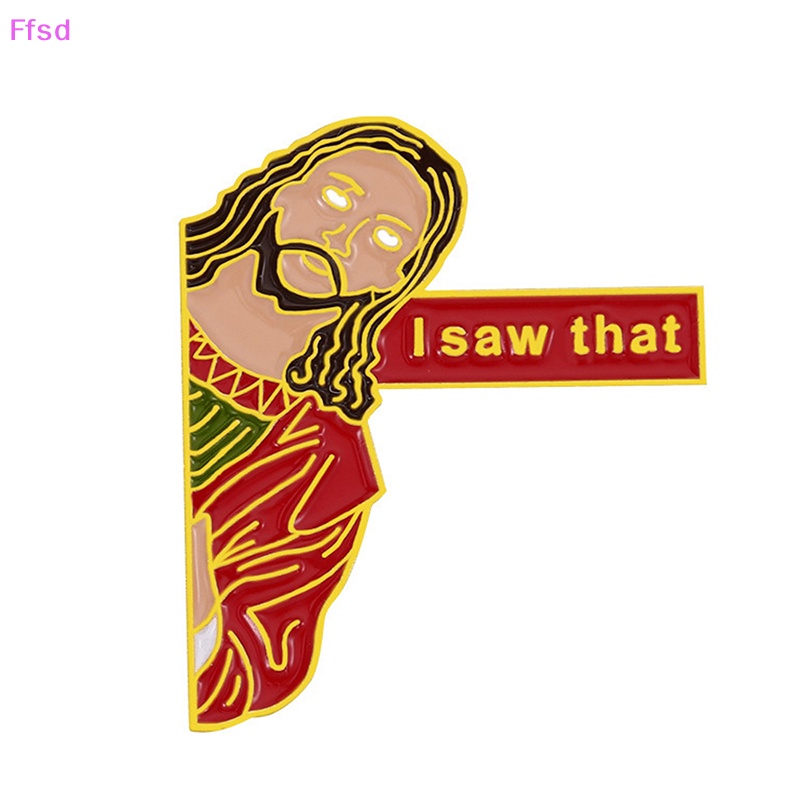 {Ffsd} I Saw That Ghim Cài Áo Tráng Men Hình Chúa Jesus Quà Tặng Trang Sức Hoạt Hình * Hàng Bán Chạy