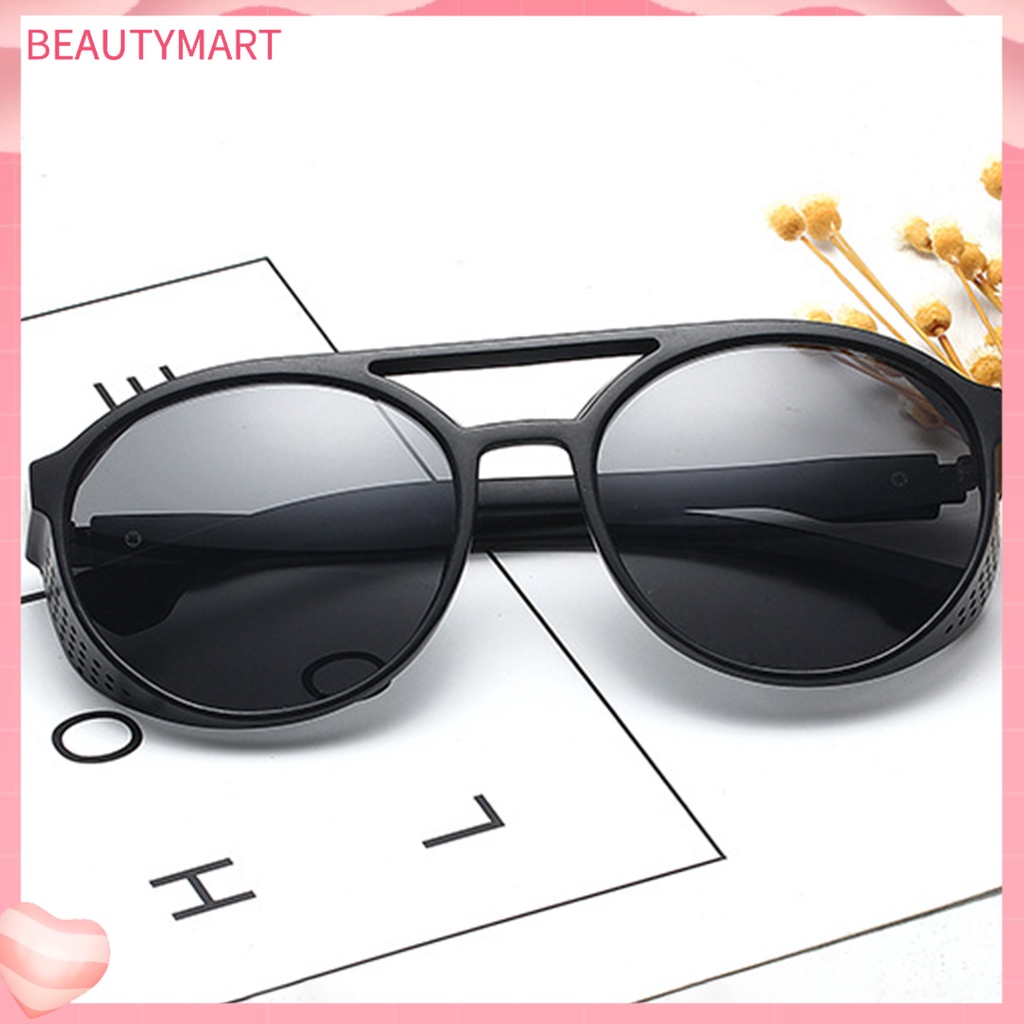 Kính Mát Gọng Nhựa Chống Tia UV Màu Trơn Phong Cách Punk Cổ Điển Thời Trang Cho Nam Và Nữ