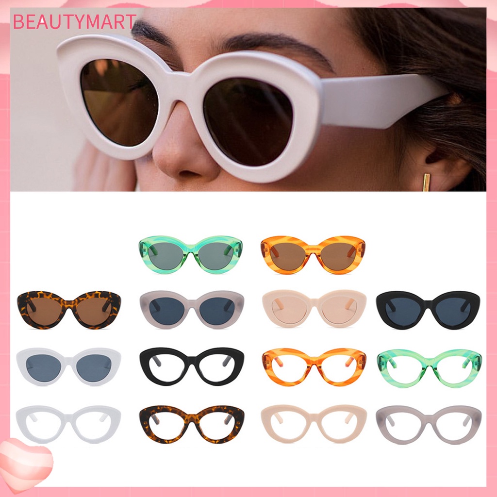 Kính Mát Gọng Lớn Chống Tia UV Thiết Kế Mắt Mèo Thời Trang Cho Nữ
