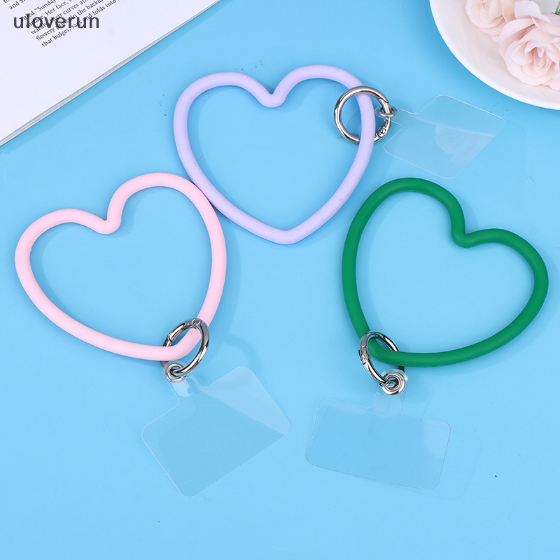 Vòng Tay Silicon Gắn Điện Thoại Chống Thất Lạc Hình Trái Tim Dễ Thương