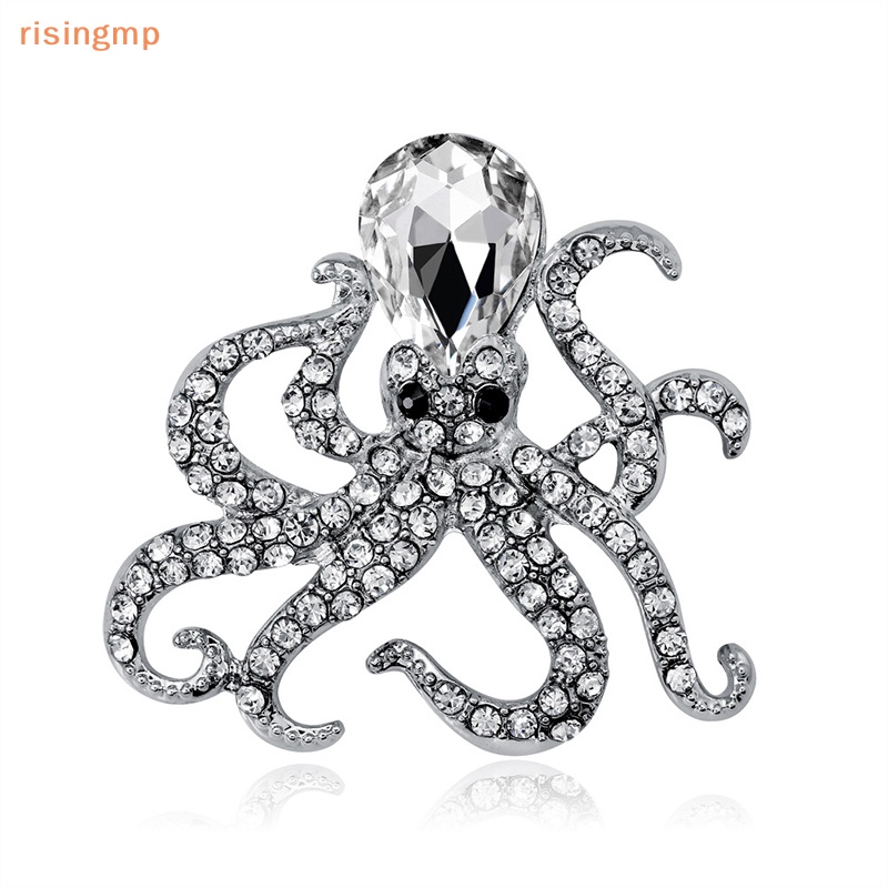 Ghim Cài Áo Hình Bạch Tuộc Đính Đá Dễ Thương