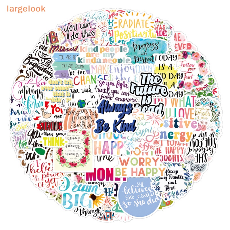 Bộ 50 Miếng Dán Vinyl Chống Thấm Nước Dễ Thương Trang Trí Laptop