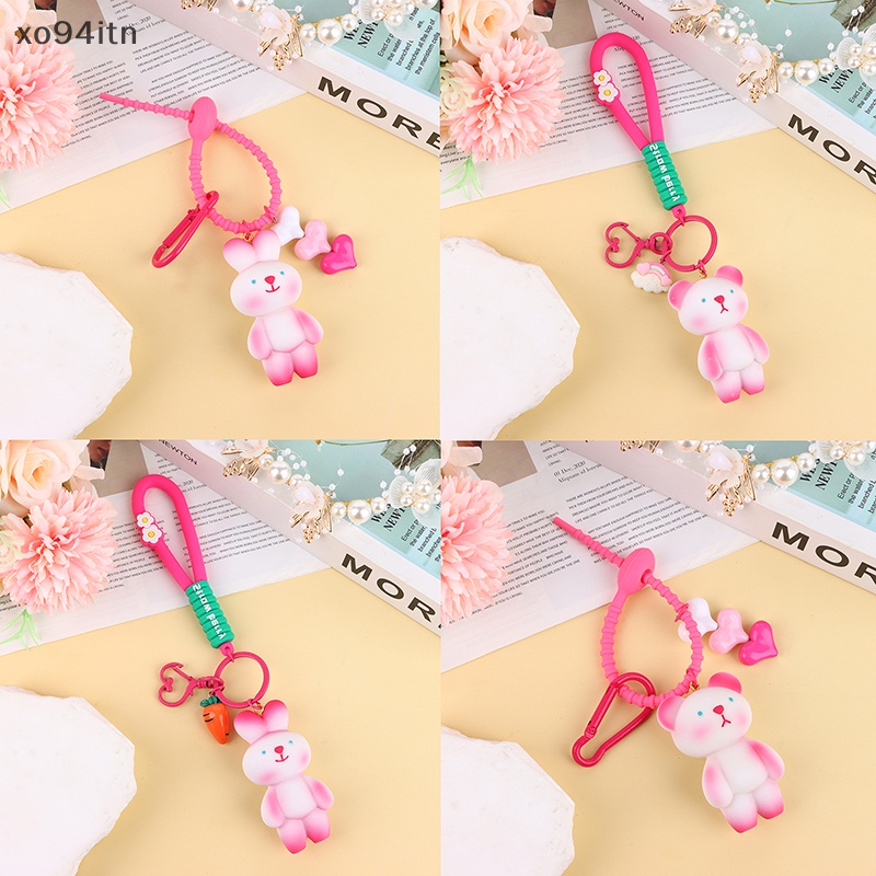 Móc Khóa Hình Thỏ / Gấu Hoạt Hình Dễ Thương