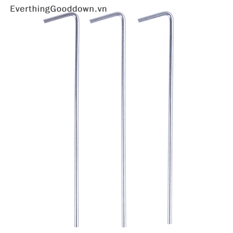 Everthinggooddown Bộ 5 Cọc Kim Loại Cứng Cắm Lều Cắm Trại Chịu Được Sức Nặng