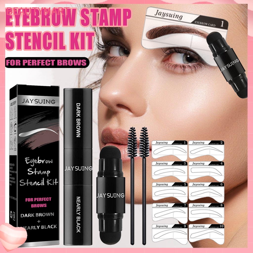1 Bộ Phấn Trang Điểm Lông Mày Dạng Thỏi Chống Nước Lâu Trôi Không Gây Kích Ứng Có Thể Tái Sử Dụng