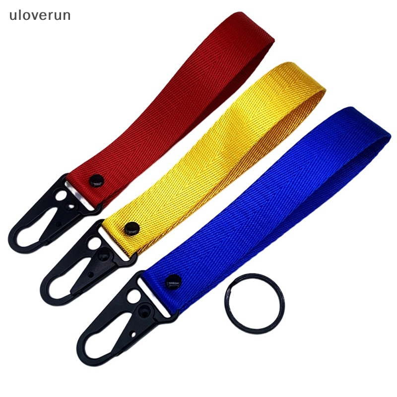 Uloverun Móc Chìa Khóa Xe Hơi / Mô Tô Kèm Dây Đeo Bằng Kim Loại Tiện Dụng