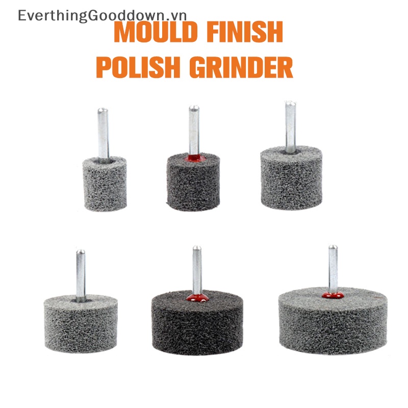 Set 2 Đầu Mài Đánh Bóng Bằng Sợi Nylon 7P9P Có Tay Cầm Bằng Thép Không Gỉ Tiện Dụng