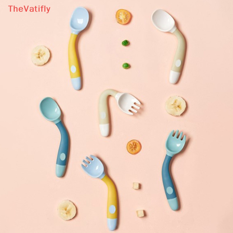 Bộ Muỗng Nĩa Silicone Tập Ăn Cho Bé