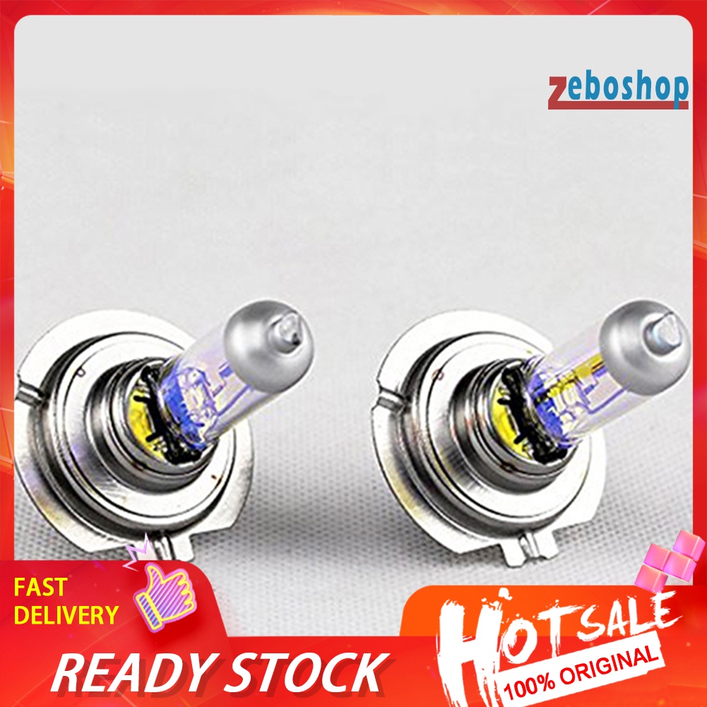 Bộ 2 Bóng Đèn Pha Halogen H7 12V Siêu Sáng Cho Xe Hơi