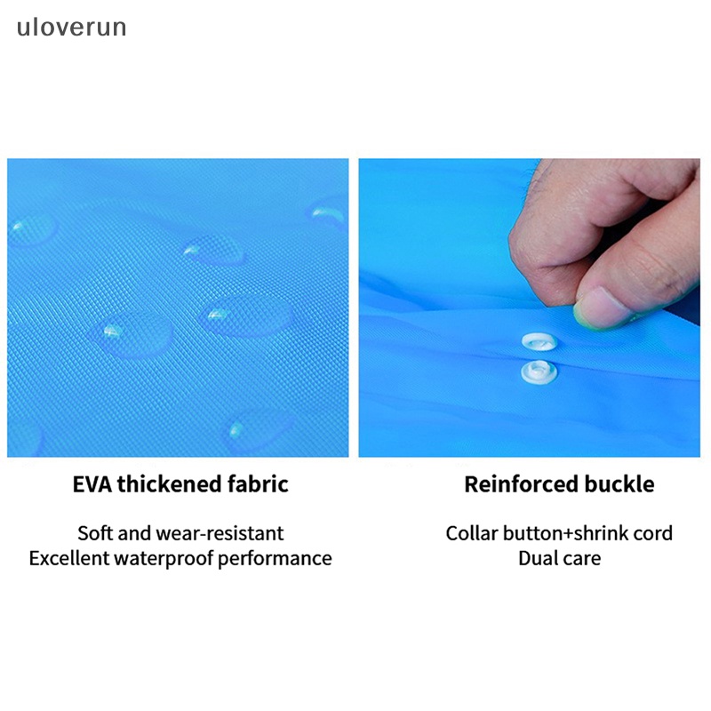 Uloverun Áo Mưa Dày Dặn Có Mũ Trùm Chống Thấm Nước Tiện Dụng