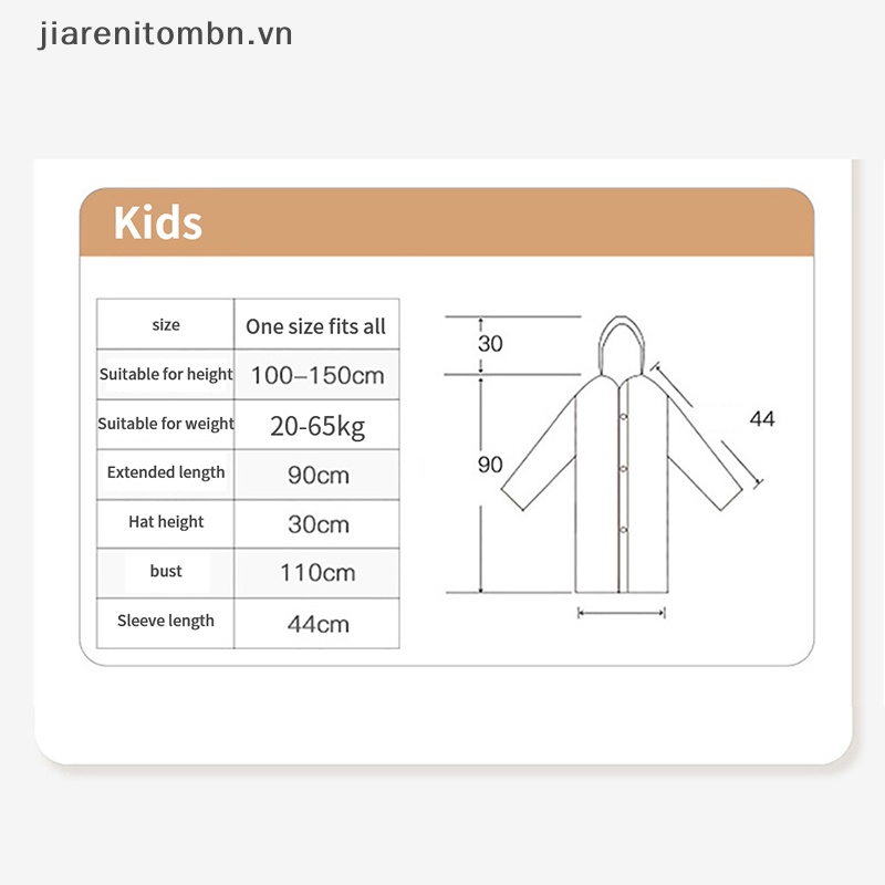 Jiarenitombn Áo Mưa Dày Dặn Chống Thấm Nước Có Thể Phân Hủy Cho Nam Và Nữ vn