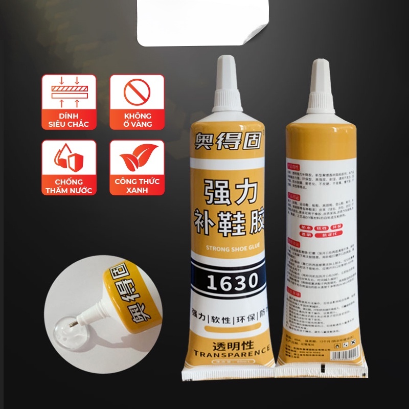 Keo Dán Giày Dép Chuyên Dụng 1630 Aodegu 60 ml - Dính Siêu Chắc, Trong Suốt - Có Kèm Phụ Kiện, Dụng cụ - Modeco cep