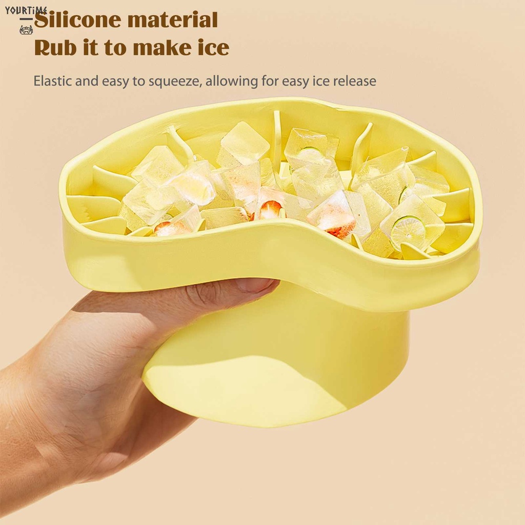 Xô Làm Đá Bằng Silicone Có Thể Xếp Chồng Lên Nhau