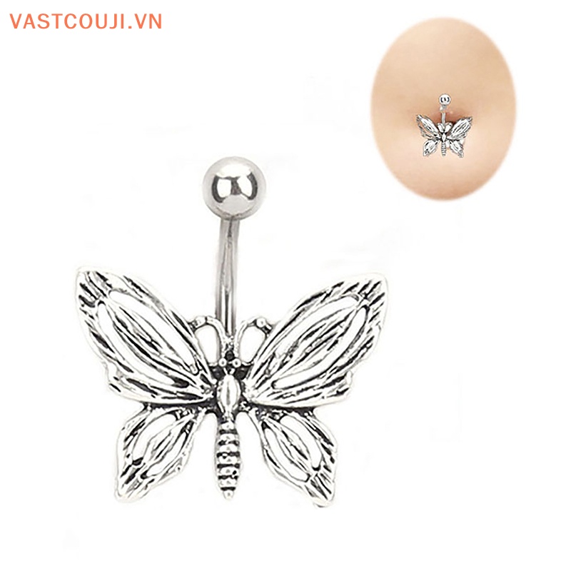 Khuyên RốN HìNh BướM ĐíNh Đá Xinh XắN