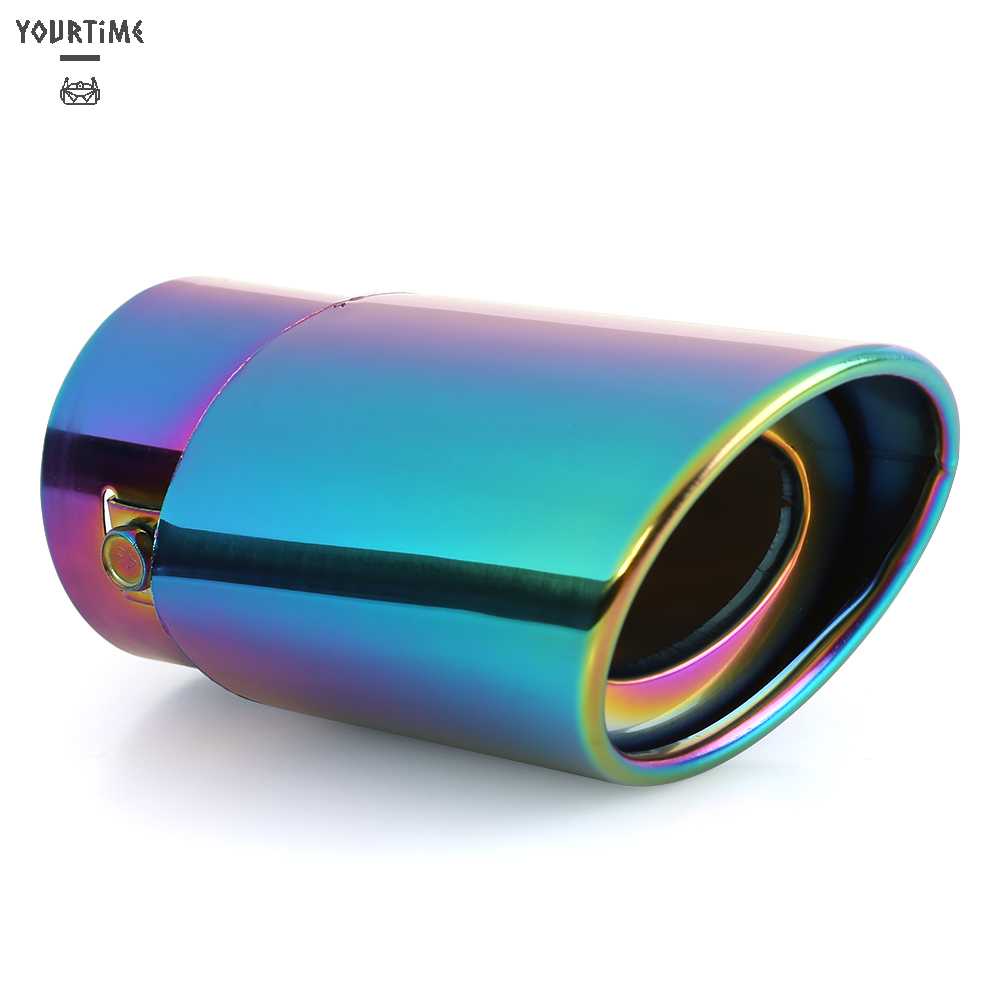 Ống Xả Xe Hơi Thẳng Bằng Thép Không Gỉ Màu Sắc Đốt Cháy