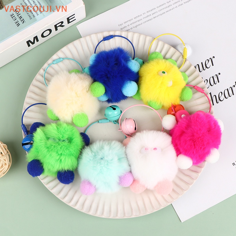 Móc Khóa Hình VASTJI 2023 Phủ Lông Nhiều Màu Sắc Đáng Yêu