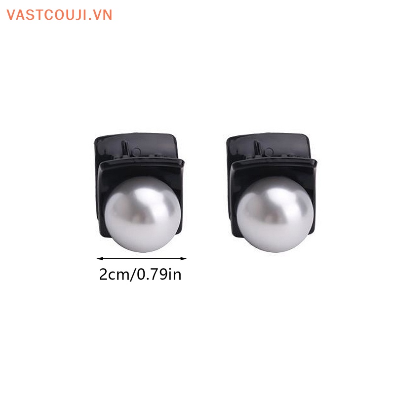 Kẹp Tóc Hình Nơ Mini Đính Ngọc Trai Phong Cách Vintage Cho Nữ