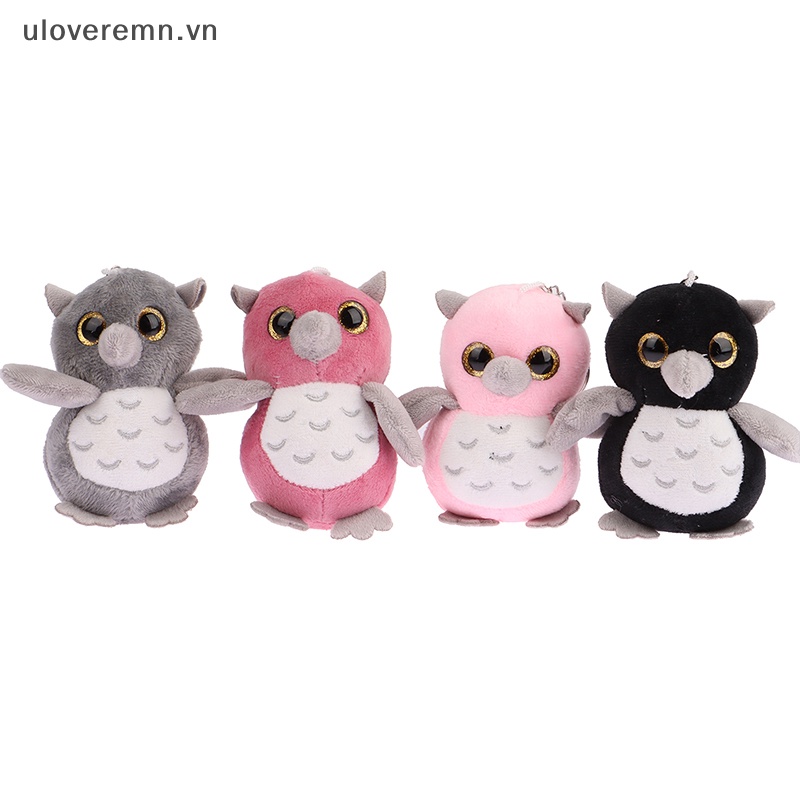 Móc Khóa Hình Cú Nhồi Bông Mềm Mại Dễ Thương