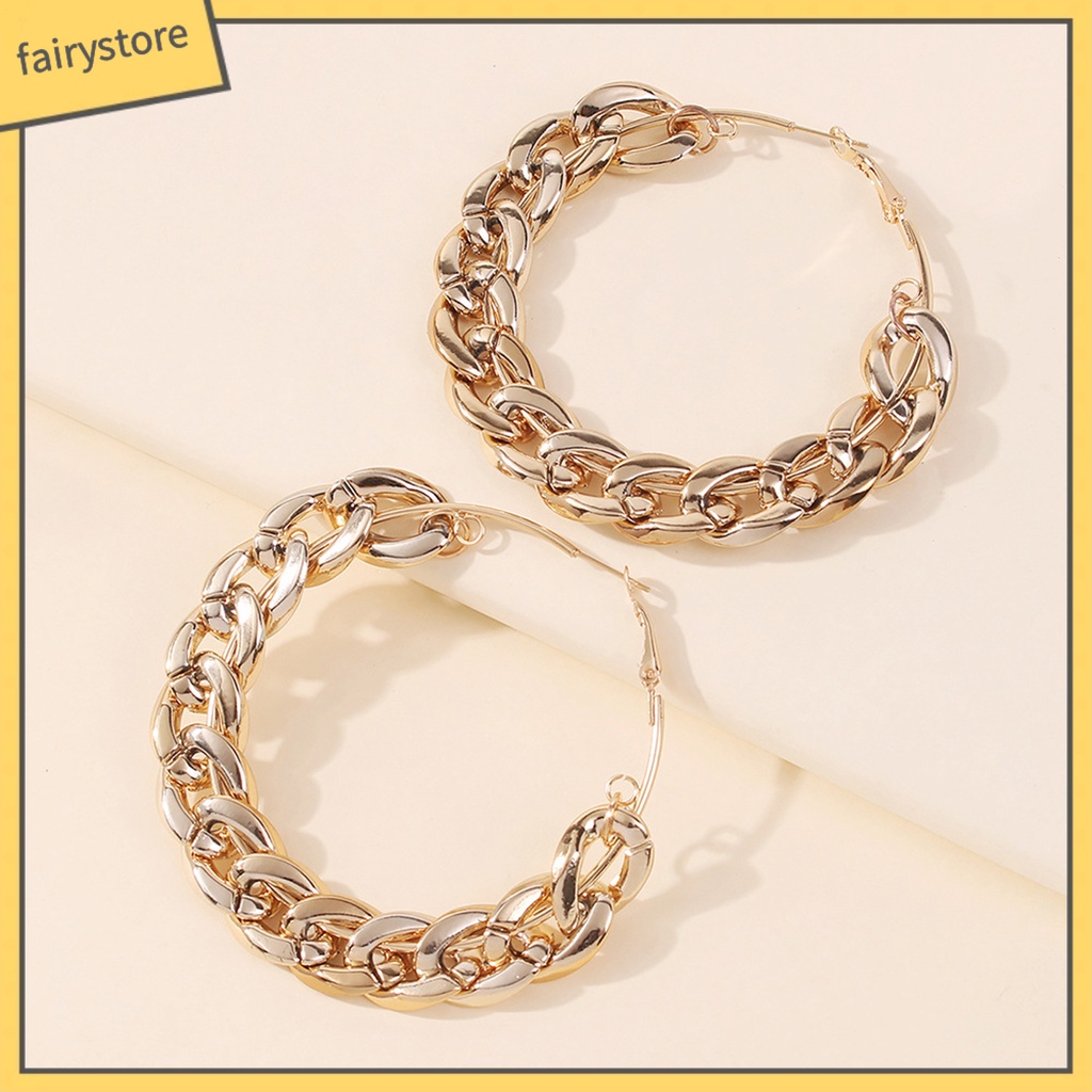 1 Đôi Bông Tai Tròn Không Gây Kích Ứng Thân Thiện Với Làn Da Và Không Gây Kích Ứng Dành Cho Nữ