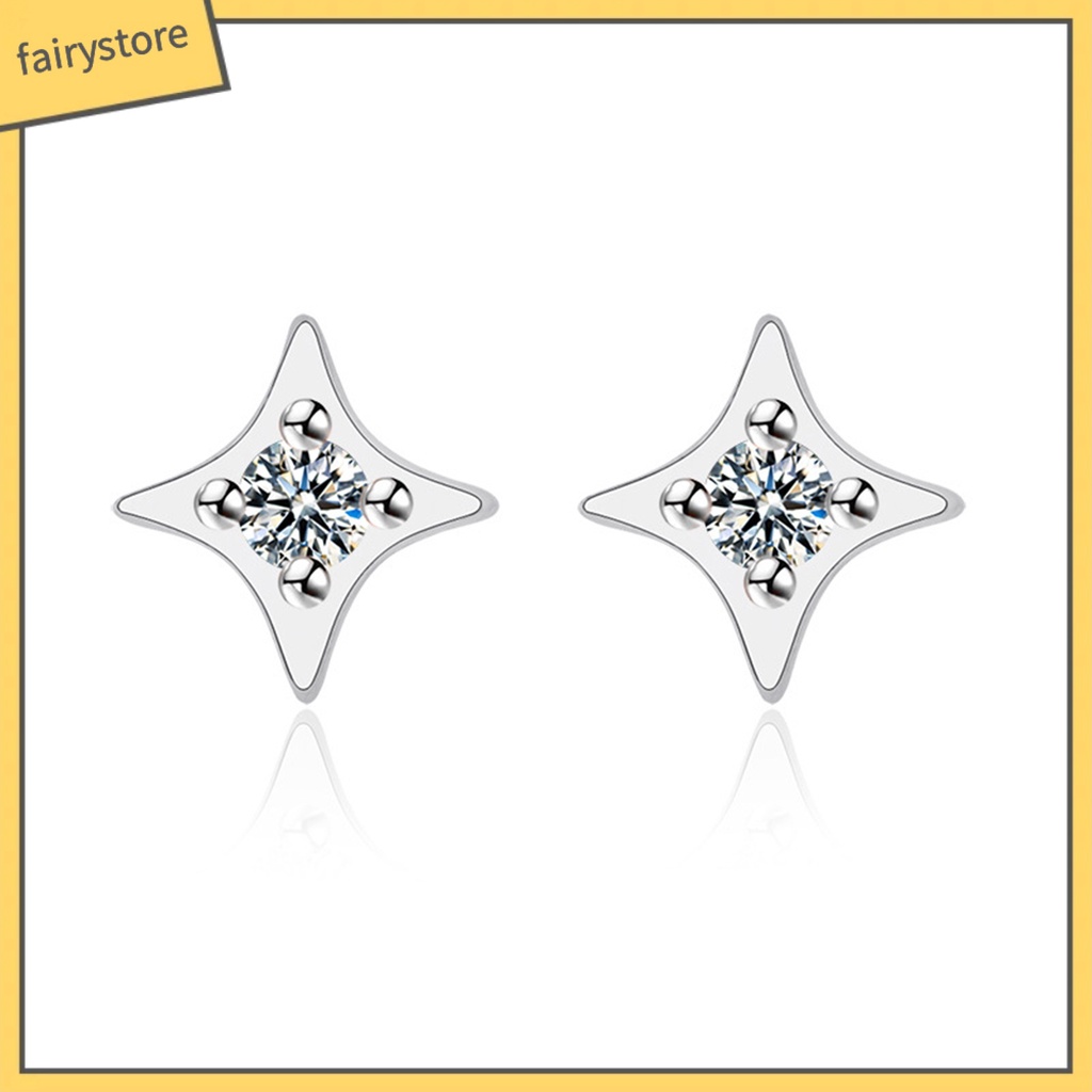 [FRO] 1 Cặp Bông Tai Ngôi Sao Năm Cánh Tinh Tế Dễ Phối Đồ Phong Cách Đơn Giản