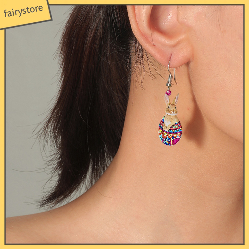 1 Đôi Bông Tai Acrylic Hình Thú Cưng Hoạt Hình Dễ Thương Dành Cho Nữ