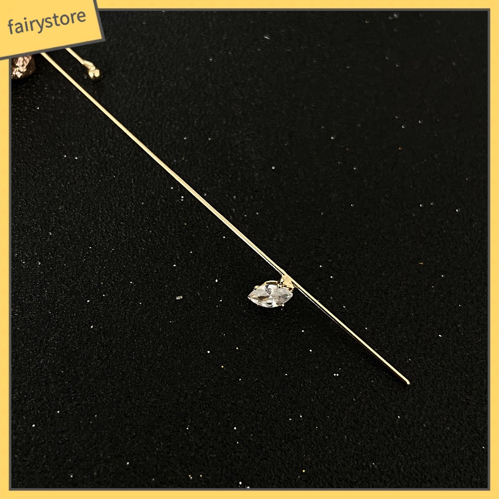 Bông Tai Hình Học Đính Đá Zircon Thời Trang Dành Cho Nữ