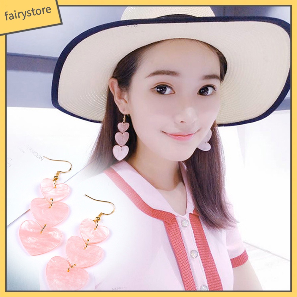 Bông Tai Hình Trái Tim Thời Trang Dành Cho Nữ