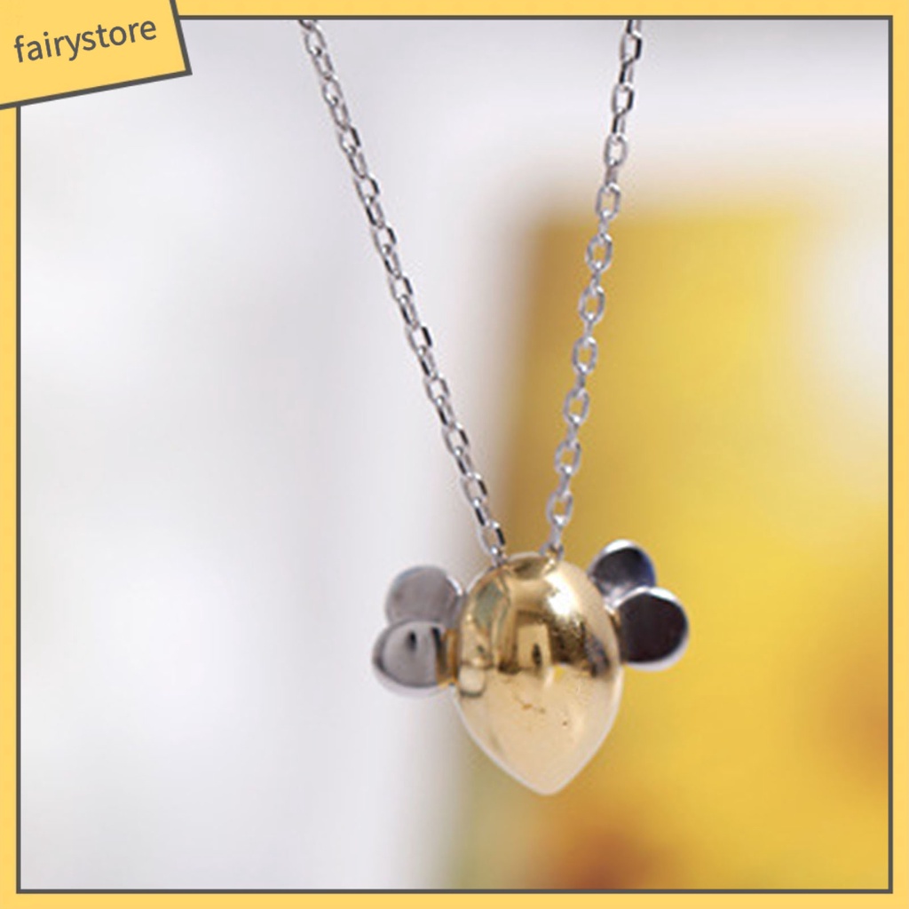 Bộ Trang Sức Vòng cổ / Bông Tai Hình Ong Xinh Xắn Cho Nữ