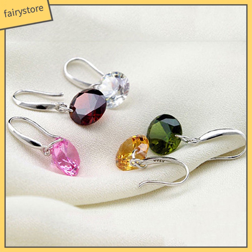 Bông Tai Mạ BạC ĐíNh Đá ThờI Trang