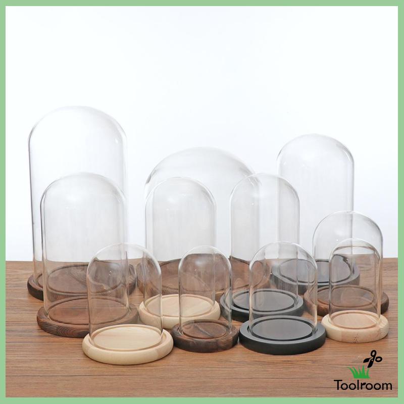 Giá Đỡ Cloche Mini Có Nắp Đậy Dùng Trang Trí Phong Cảnh