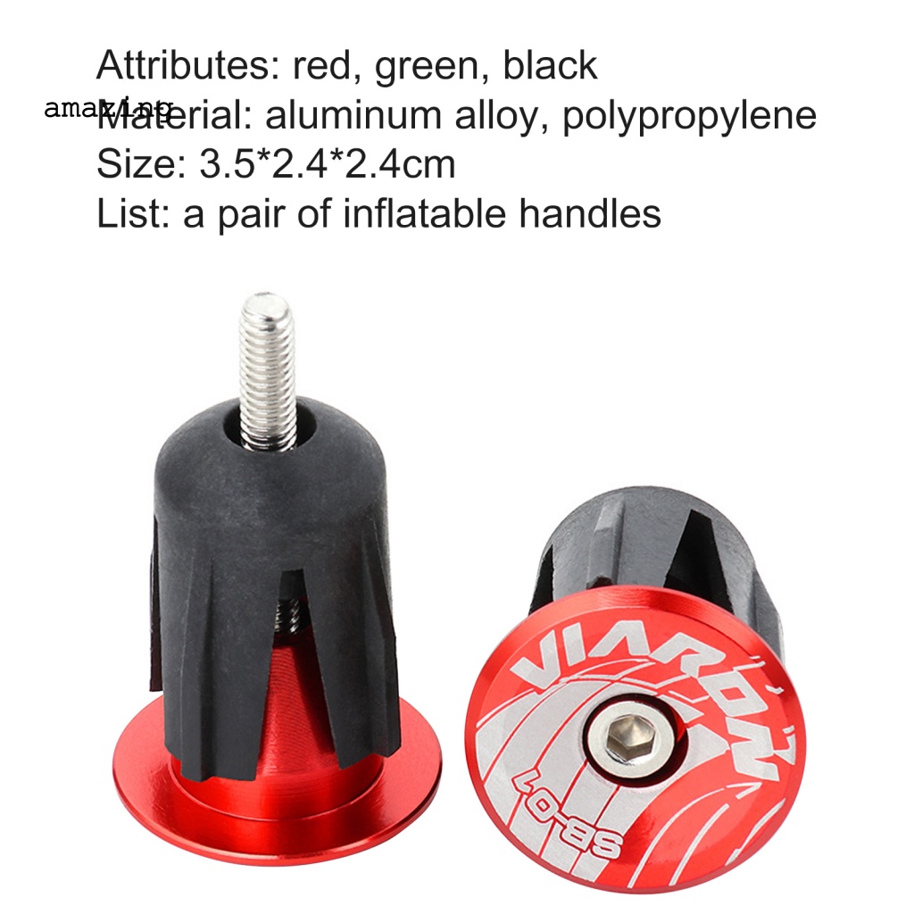 Bộ 2 Nút Gắn Tay Lái Xe Đạp Leo Núi Bằng Hợp Kim Nhôm Gọn Nhẹ Chống Mòn Thân Thiện Với Môi Trường