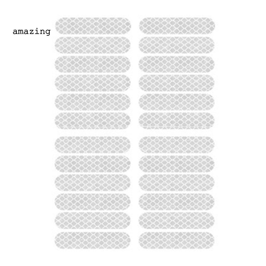 Bộ 24 Đề Can Phản Quang Tự Dính Chống Nước Chống Mài Mòn Cho Bánh Xe Scooter Xiaomi M365 / Pro