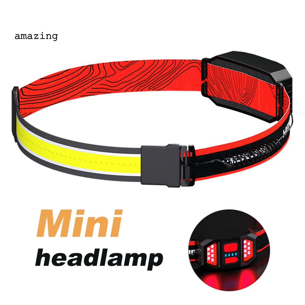 Đèn LED COB Đeo Đầu Bằng Nhựa ABS Bền Chống Nước Thoải Mái Khi Chạy Bộ