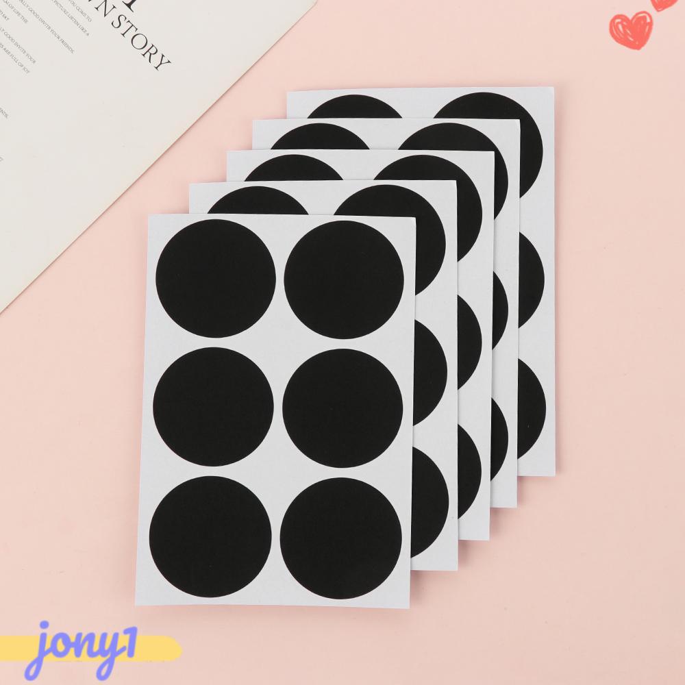 Set 30 / 60 Nhãn Tròn Gắn Bảng Đen Ghi Chú Tiện Dụng