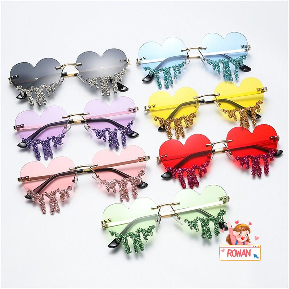 Kính Mát Hình Trái Tim Vui Nhộn Thời Trang Đi Biển Cho Nữ