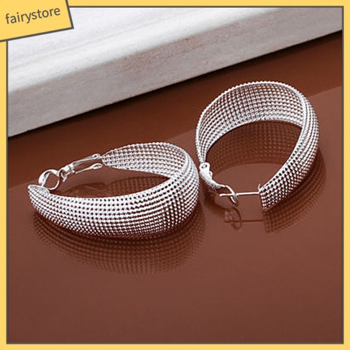 1 Đôi Bông Tai Mạ Bạc Phong Cách Hàn Quốc Thời Trang Dành Cho Nữ